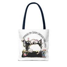 Cats and Sewing Tote Bag