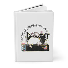 Cats and Sewing Hardcover Journal Matte