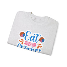 Eat Sleep Crochet Repeat Unisex Heavy Blend™ Crewneck Sweatshirt