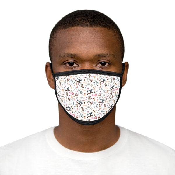 Sewing Elements White Fabric Face Mask