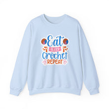 Eat Sleep Crochet Repeat Unisex Heavy Blend™ Crewneck Sweatshirt