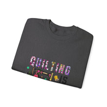 Floral Quilting is My Therapy Unisex Heavy Blend™ Crewneck Sweatshirt