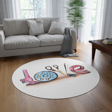 Sewing Love Round Rug