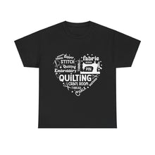 Quilting Word Cloud Unisex Heavy Cotton Tee