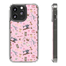 Sewing Elements Pink - Clear Cases