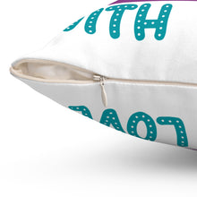 Handmade with Love Spun Polyester Square Pillow