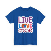 Live Love Crochet Unisex Heavy Cotton Tee