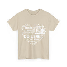 Quilting Word Cloud Unisex Heavy Cotton Tee