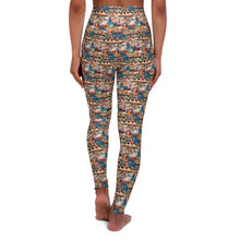 Watercolor Sewing Supplies 3 High Waisted Yoga Leggings