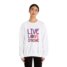 Live Love Crochet Unisex Heavy Blend™ Crewneck Sweatshirt
