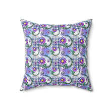 Floral Collage Pattern 2 Spun Polyester Square Pillow