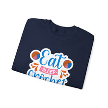 Eat Sleep Crochet Repeat Unisex Heavy Blend™ Crewneck Sweatshirt