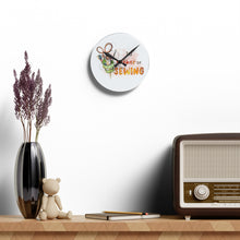 I'd Rather Be Sewing Acrylic Wall Clock
