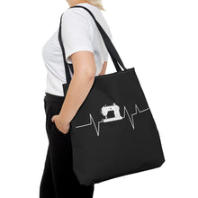 Sewing Machine Heart Beat Sewing Tote Bag