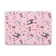 Sewing Elements Pink - Canvas Gallery Wraps