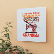 Quilting Grandma Acrylic Wall Clock