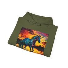 Colorful Modern Horse Unisex Heavy Blend™ Hooded Sweatshirt