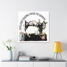 Cats and Sewing - Canvas Gallery Wraps