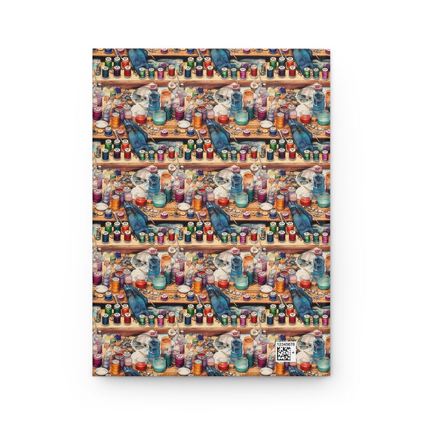 Watercolor Sewing Supplies 3 Hardcover Journal Matte
