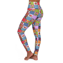 Quilt Pattern 2 High Waisted Yoga Leggings