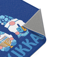 Happy Hanukkah Gnomes Area Rugs - Blue