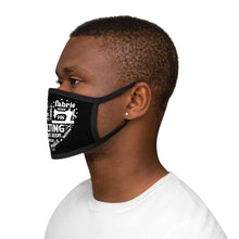 Quilting Word Cloud Fabric Face Mask - Black