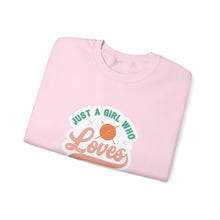 Just A Girl Crochet Unisex Heavy Blend™ Crewneck Sweatshirt
