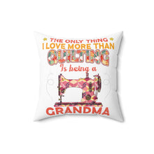 Quilting Grandma Spun Polyester Square Pillow