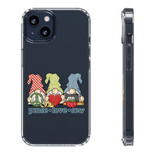 Peace, Love, Sew Gnomes - Clear Cases