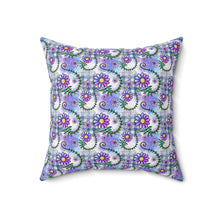 Floral Collage Pattern 2 Spun Polyester Square Pillow