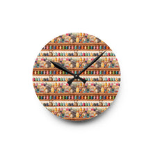 Watercolor Sewing Supplies 4 Acrylic Wall Clock