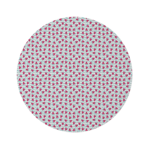 Summer Cute Watermelons Round Rug