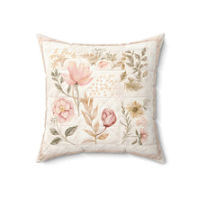 Sew Sweet Sewing Floral 1 Spun Polyester Square Pillow