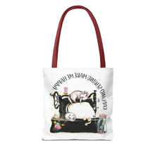 Cats and Sewing Tote Bag