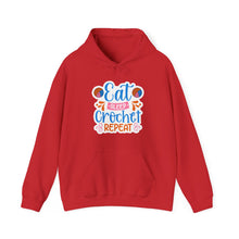 Eat Sleep Crochet Repeat Unisex Heavy Blend™ Hooded Sweatshirt