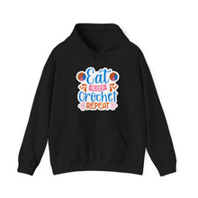 Eat Sleep Crochet Repeat Unisex Heavy Blend™ Hooded Sweatshirt