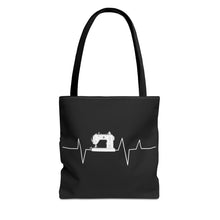 Sewing Machine Heart Beat Sewing Tote Bag