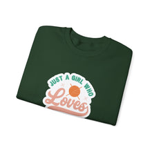 Just A Girl Crochet Unisex Heavy Blend™ Crewneck Sweatshirt
