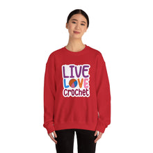 Live Love Crochet Unisex Heavy Blend™ Crewneck Sweatshirt