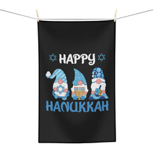Happy Hanukkah Gnomes Microfiber Tea Towel