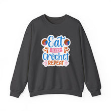 Eat Sleep Crochet Repeat Unisex Heavy Blend™ Crewneck Sweatshirt