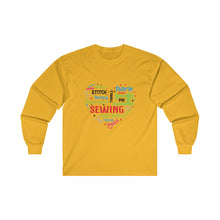 Colorful Sewing Word Cloud Unisex Ultra Cotton Long Sleeve Tee