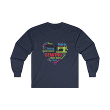 Colorful Sewing Word Cloud Unisex Ultra Cotton Long Sleeve Tee