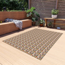 Watercolor Sewing Supplies 2 Outdoor Rug