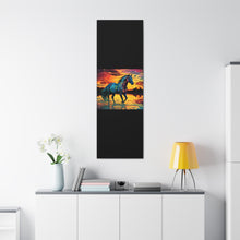 Colorful Modern Horse - Canvas Gallery Wraps - Black