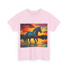 Colorful Modern Horse Unisex Heavy Cotton Tee