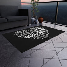 Quilting Word Cloud Outdoor Rug