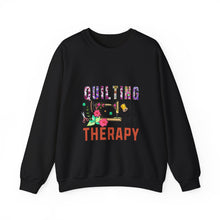 Floral Quilting is My Therapy Unisex Heavy Blend™ Crewneck Sweatshirt