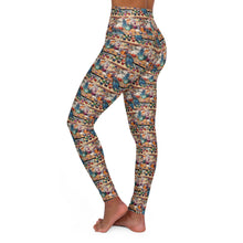 Watercolor Sewing Supplies 3 High Waisted Yoga Leggings