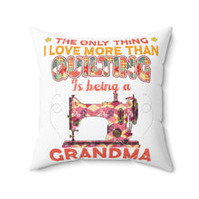 Quilting Grandma Spun Polyester Square Pillow